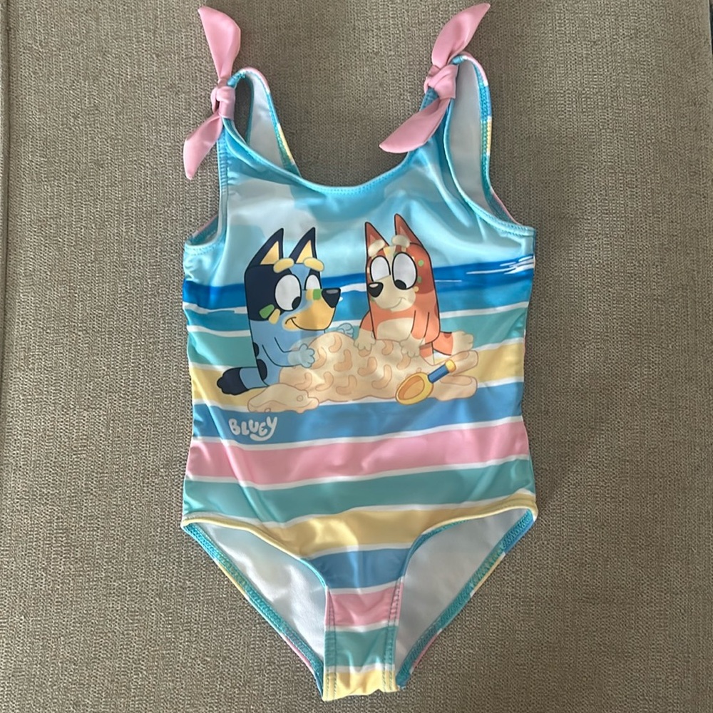 Girls one piece 4T Bluey swimsuit
